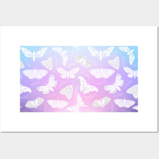 Colorful Butterfly Gradient Posters and Art